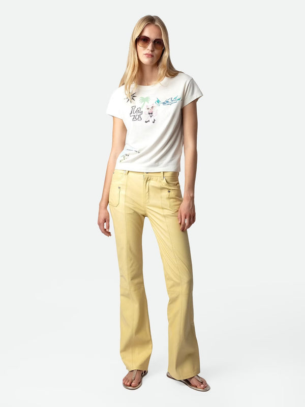 ZADIG & VOLTAIRE CHARLOTTE ILLUSTRATED T-SHIRT