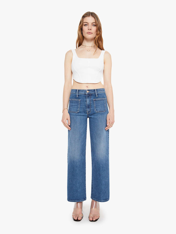 MOTHER JEANS THE PATCH POCKET MID RISE MAVEN ANKLE JEAN