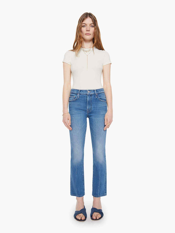 MOTHER JEANS THE INSIDER ANKLE JEAN IN GET TWO BIRDS STONED