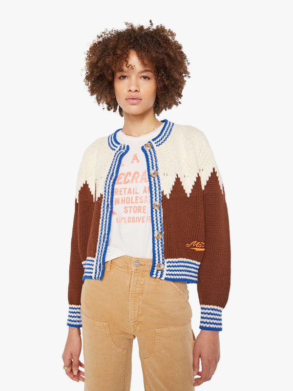 MOTHER JEANS THE RAGLAN CARDIGAN IN HEAD FOR THE HILLS