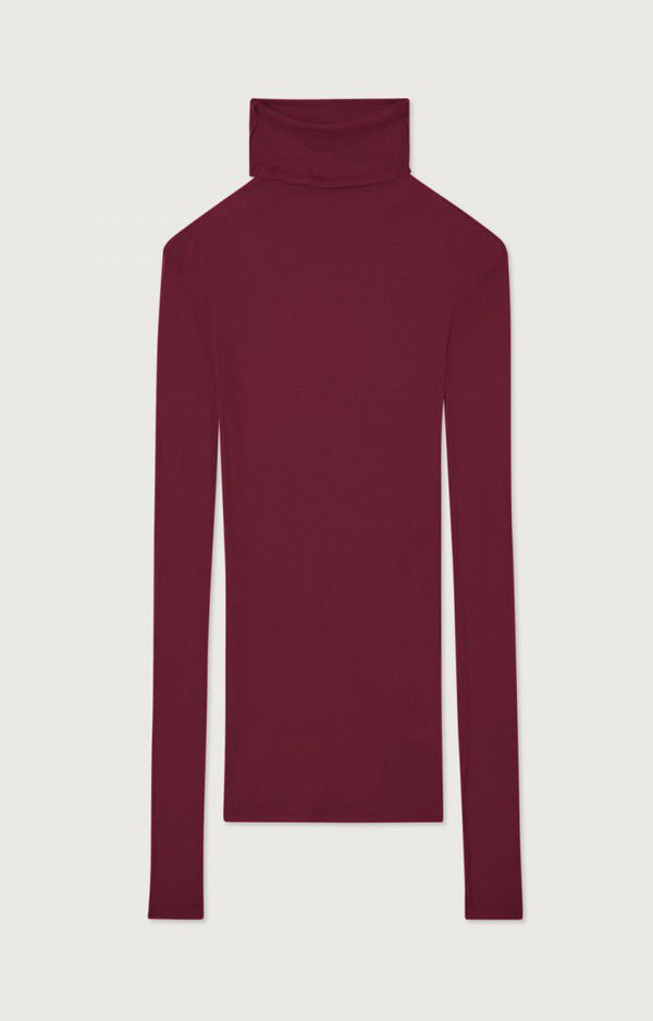AMERICAN VINTAGE MASSACHUSETTS RAISIN ROLL NECK T-SHIRT