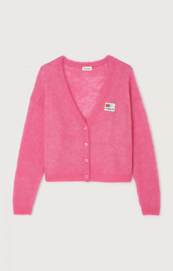 AMERICAN VINTAGE NENYBAY PINK CARDIGAN