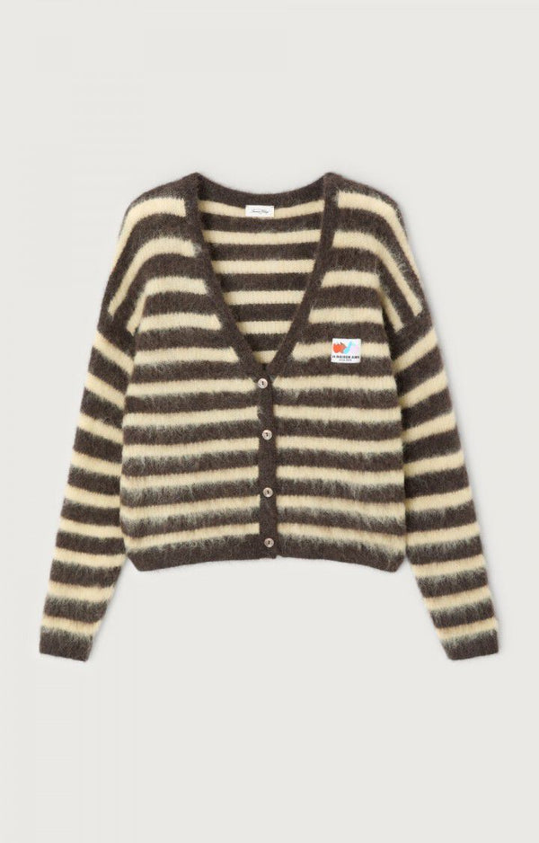 AMERICAN VINTAGE NENYBAY STRIPED CARDIGAN