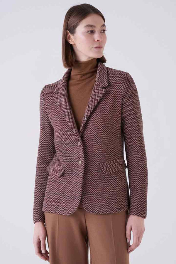 AMINA RUBINACCI TREVISO WOOL SILK JACKET