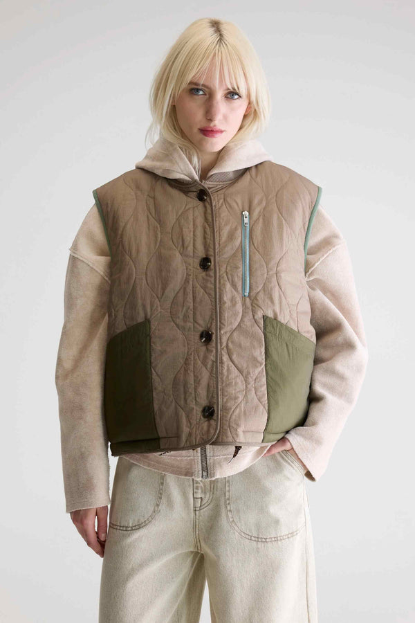 BELLEROSE HAMILTON SLEEVELESS REVERSIBLE GILET