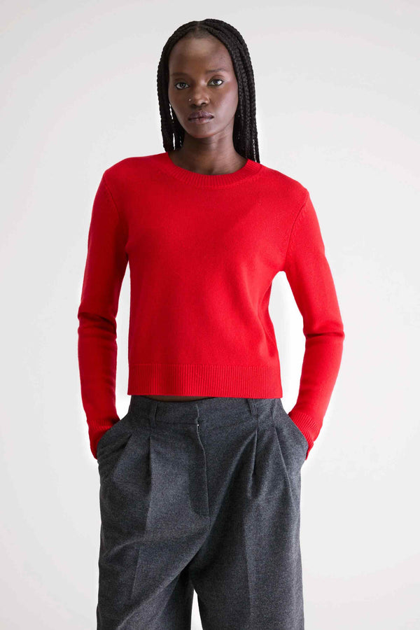 BELLEROSE SPAG SLIM CROPPED SWEATER