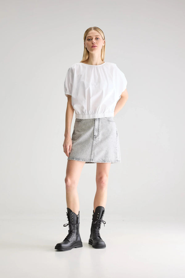 BELLEROSE WILMA ELASTICATED BLOUSE
