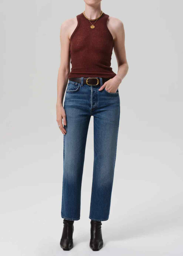 CITIZENS OF HUMANITY DELFINA WIDE LEG STRAIGHT JEAN IN CICI