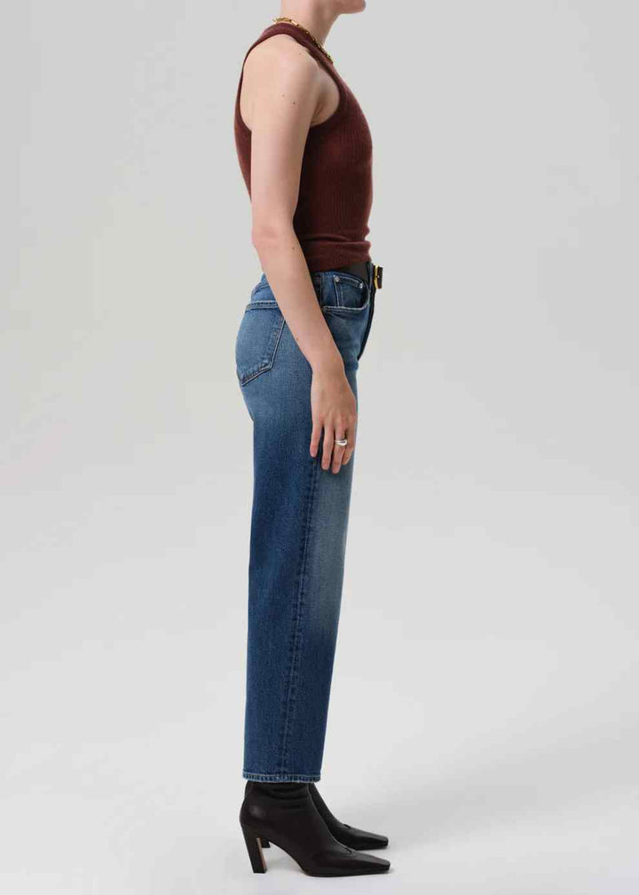 CITIZENS OF HUMANITY DELFINA WIDE LEG STRAIGHT JEAN IN CICI