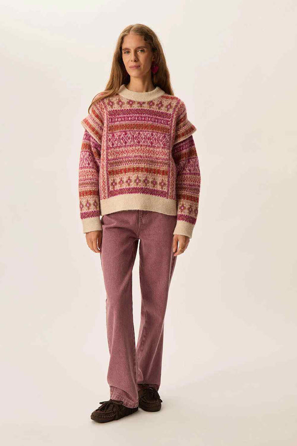 DES PETITS HAUTS COCO JACQUARD JUMPER