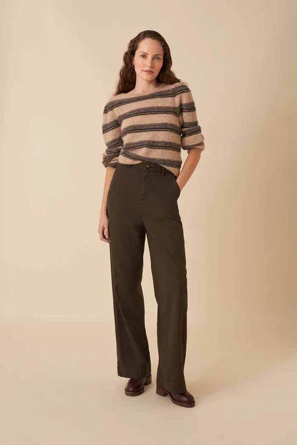 DES PETITS HAUTS SIMANE HIGH-WAISTED TROUSERS