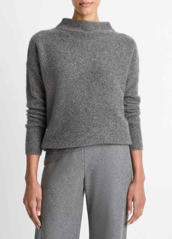 VINCE DONEGAL CASHMERE FUNNEL JUMPER