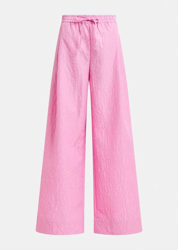 ESSENTIEL ANTWERP FLORAL JACQUARD WIDE LEG TROUSERS