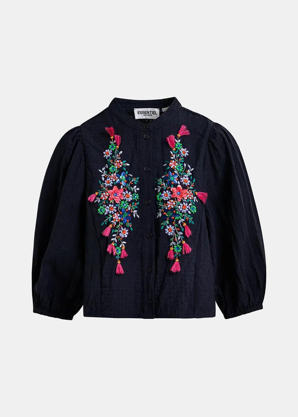 ESSENTIEL ANTWERP HEARTFELT EMBROIDERED TOP