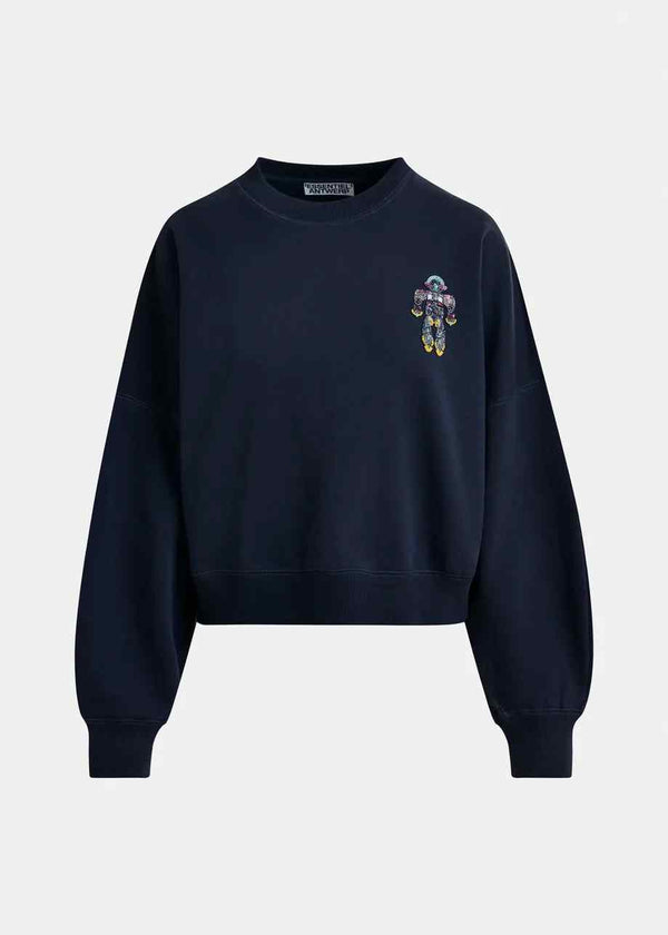 ESSENTIEL ANTWERP IBERNATUS EMBROIDERED SWEATSHIRT