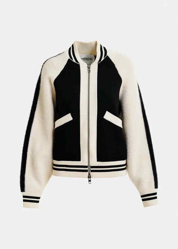 ESSENTIEL ANTWERP IDOL KNITTED BASEBALL JACKET