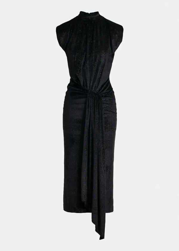 ESSENTIEL ANTWERP INCHE GLITTER MIDI DRESS
