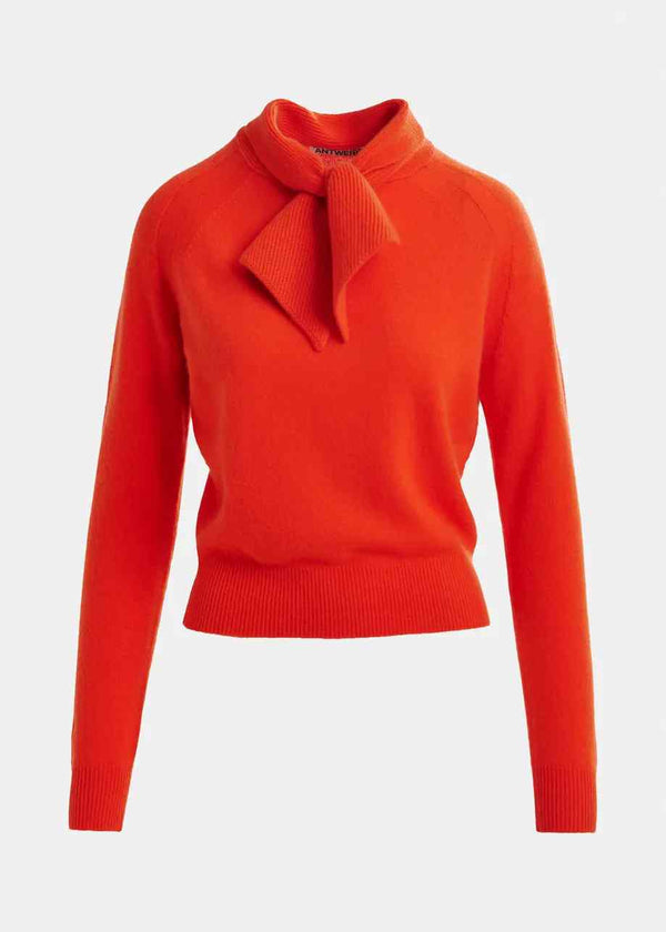 ESSENTIEL ANTWERP INVITED CASHMERE BOW NECK JUMPER
