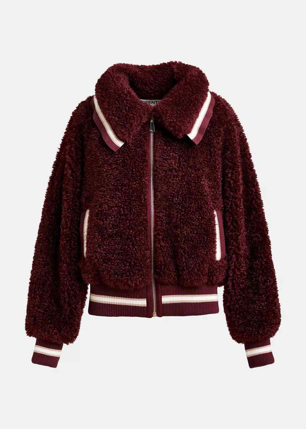 ESSENTIEL ANTWERP IWILL FLUFFY BOMBER JACKET