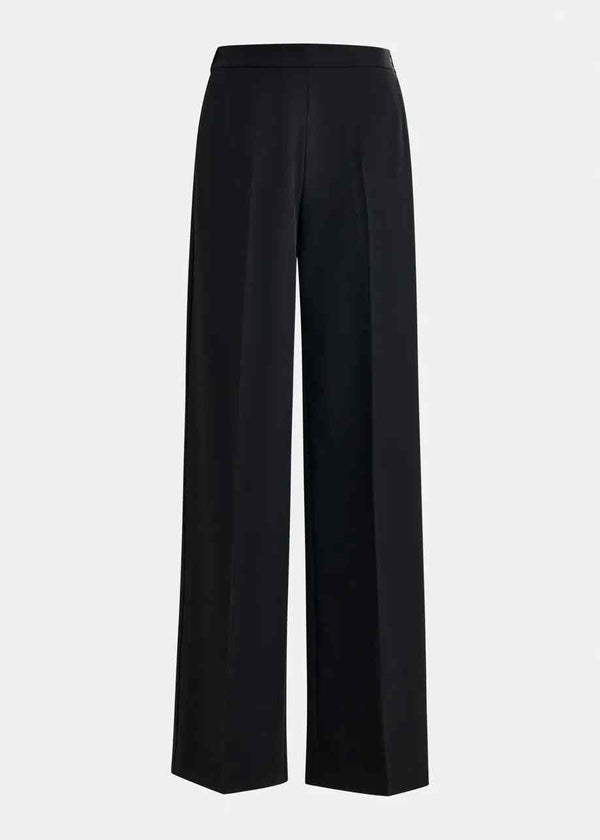 ESSENTIEL ANTWERP IZI BLACK WIDE LEG TROUSERS