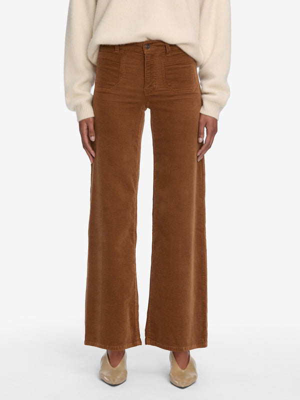 FRAME LE SLIM PALAZZO MAPLE BROWN CORDS