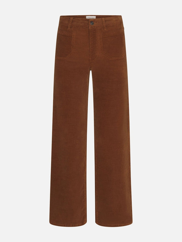 FRAME LE SLIM PALAZZO MAPLE BROWN CORDS