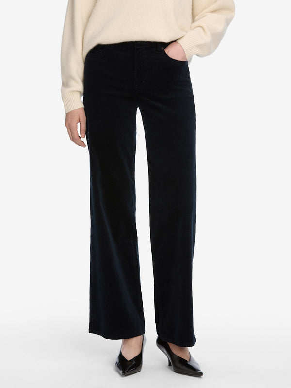 FRAME LE SLIM PALAZZO NAVY CORDS
