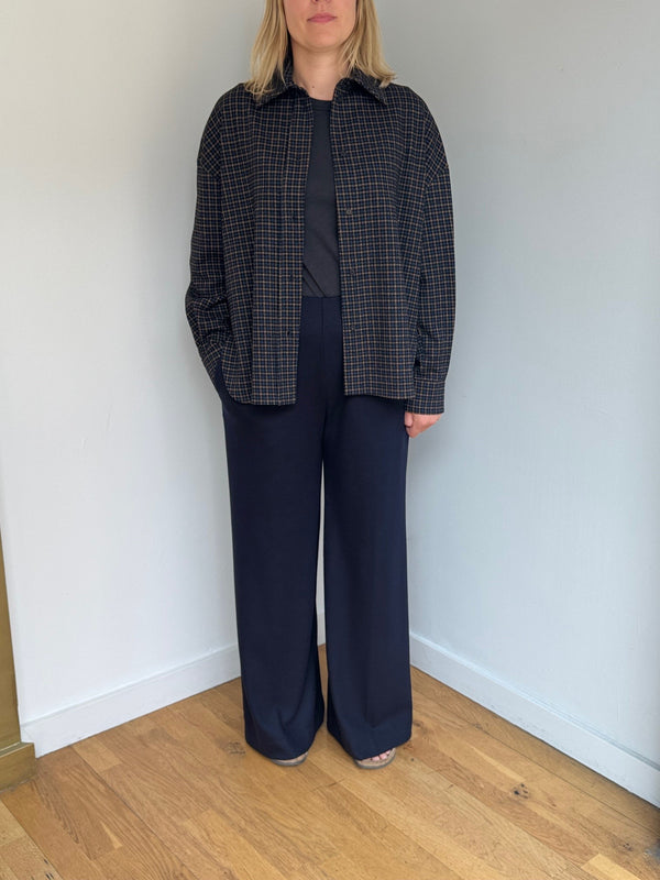 HARRIS WHARF OVERSIZED TATTERSALL SHIRT