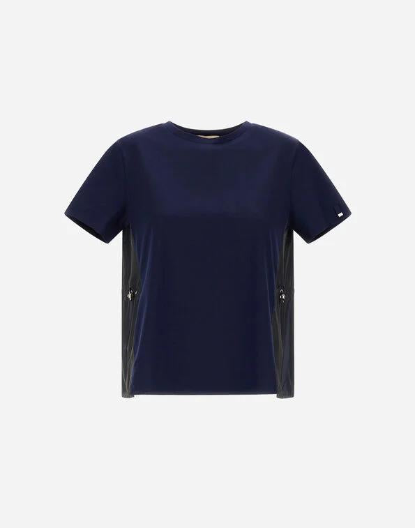 HERNO COTTON TECHNO TAFFETA T-SHIRT