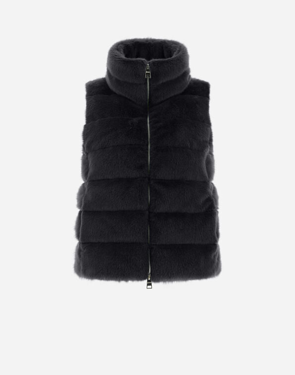 HERNO FAUX FUR GILET