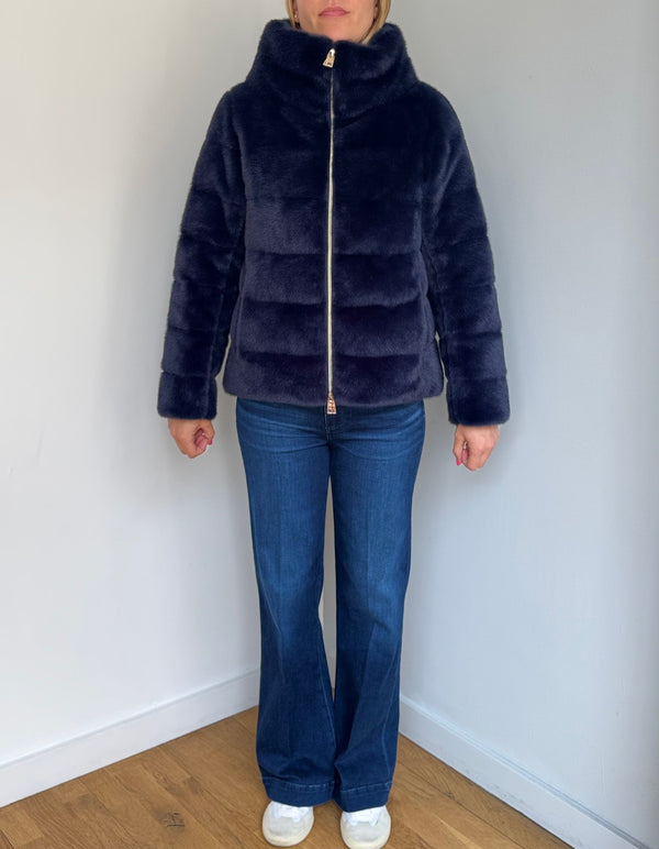 HERNO FAUX FUR PADDED JACKET