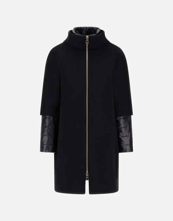 HERNO WOOL COAT WITH ULTRALIGHT LINING