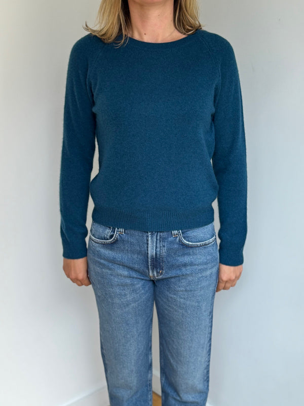 JUMPER 1234 CASHMERE CROP CREW JUMPER