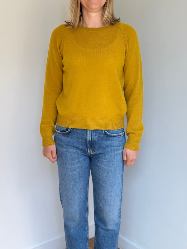 JUMPER 1234 CASHMERE CROP CREW JUMPER