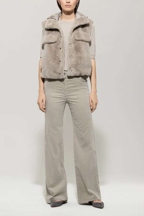LUISA CERANO BOOTCUT VELVET TROUSERS