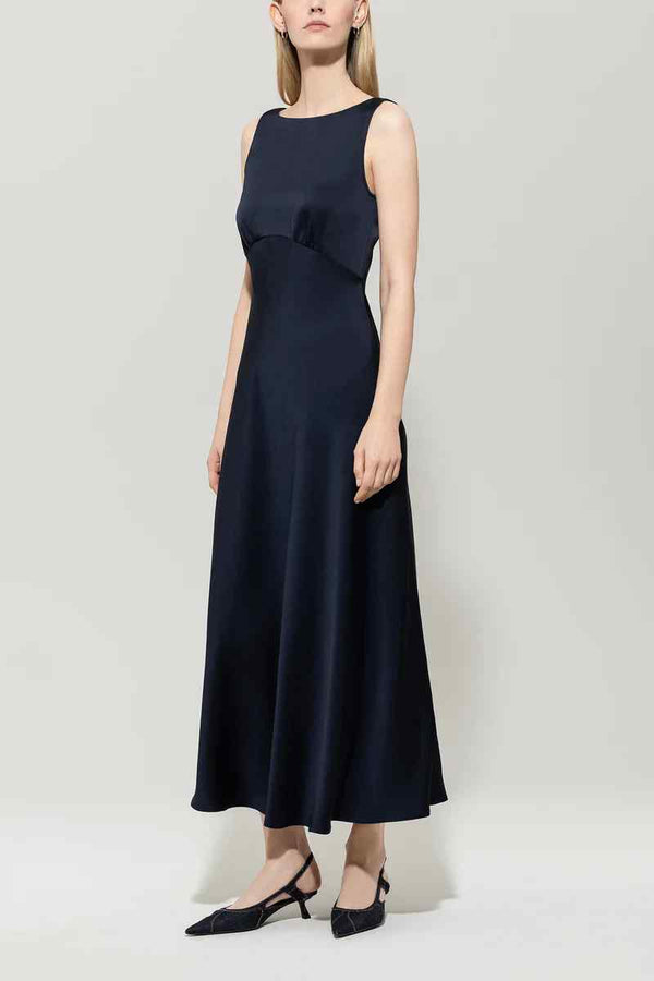LUISA CERANO SATIN MAXI DRESS