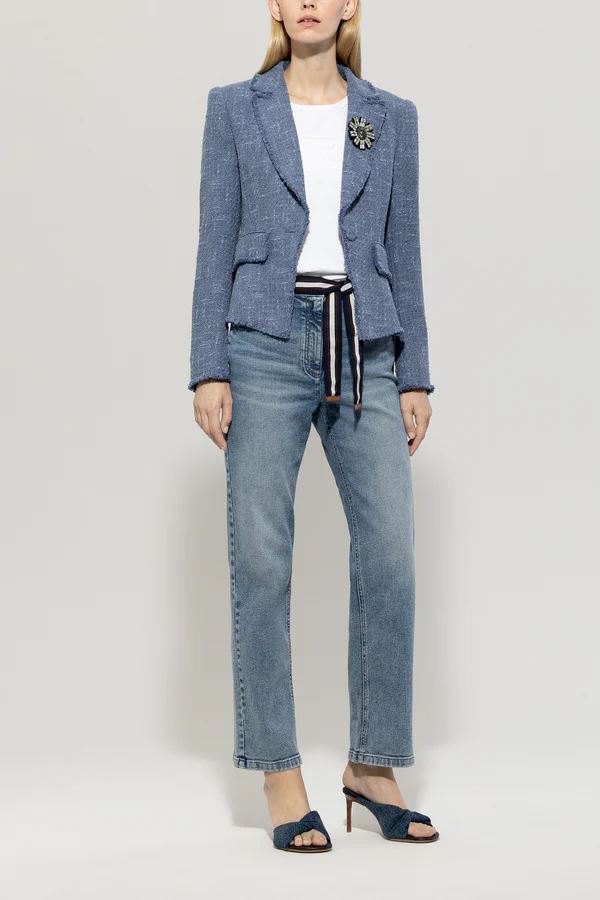 LUISA CERANO VINTAGE TWEED BLAZER