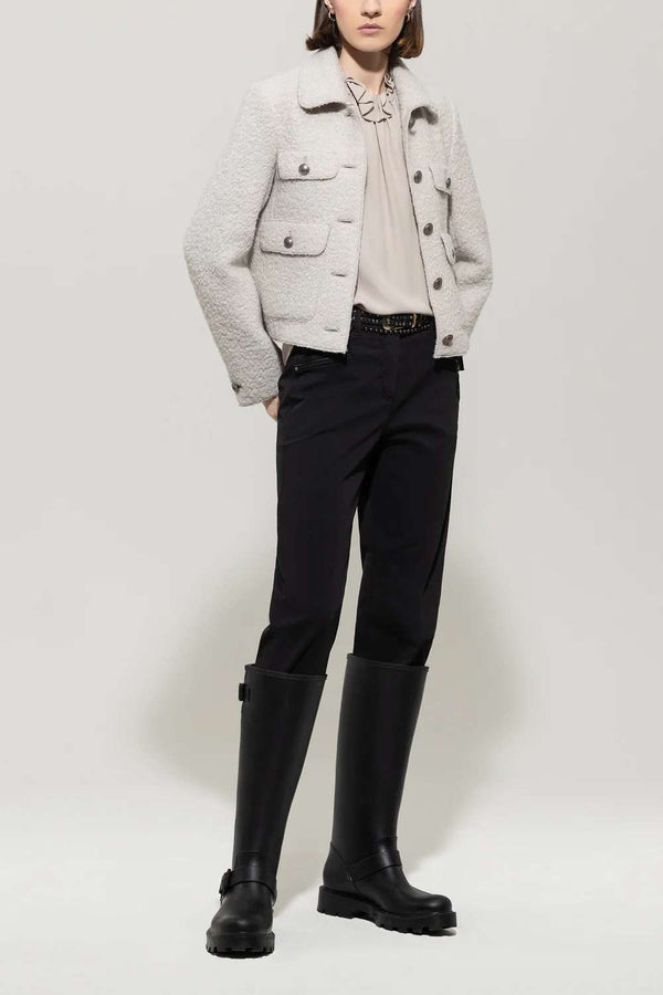LUISA CERANO WOOL BLEND JACKET WITH BUTTONS