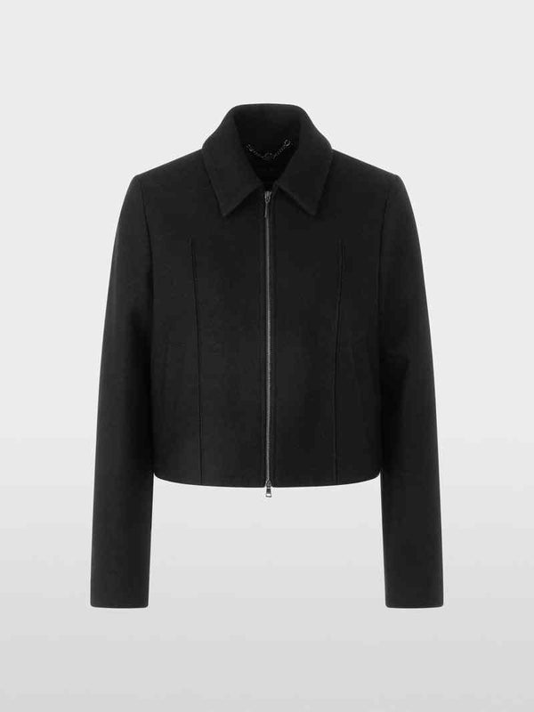 MARC CAIN JACQUARD ZIP UP JACKET