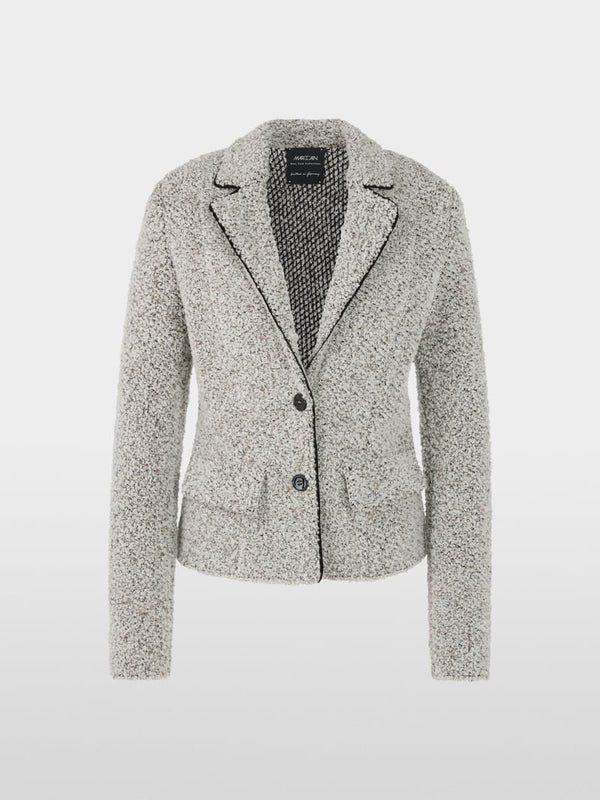 MARC CAIN KNITTED BOUCLE BLAZER