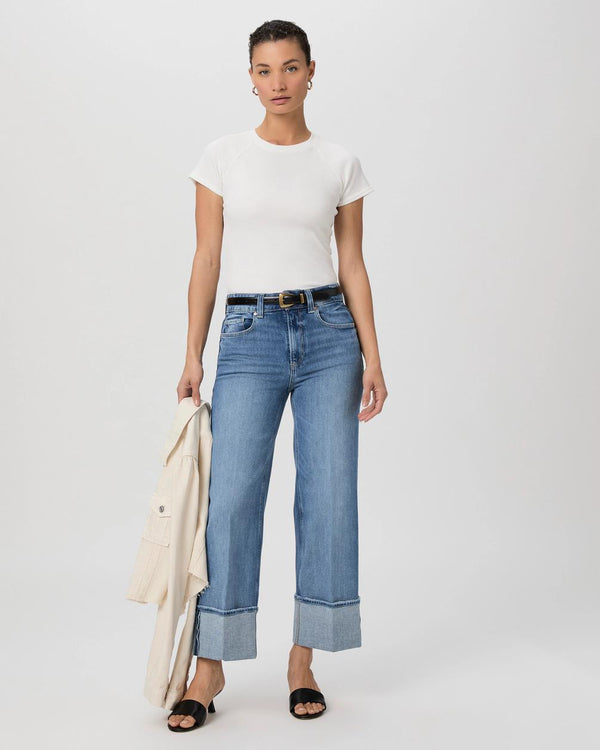 PAIGE DENIM SASHA ANKLE WIDE LEG JEAN IN POET