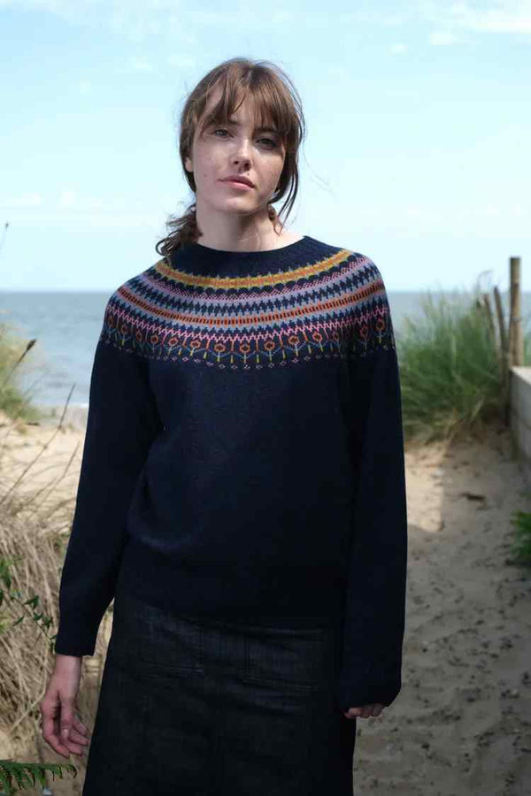 QUINTON AND CHADWICK FAIRISLE YOKE JUMPER