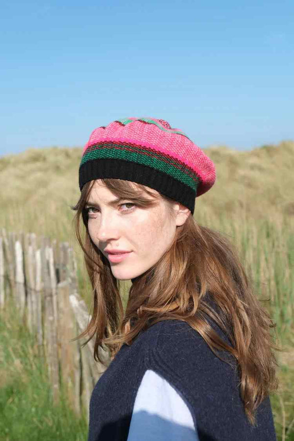 QUINTON AND CHADWICK TWEED WOOL BERET
