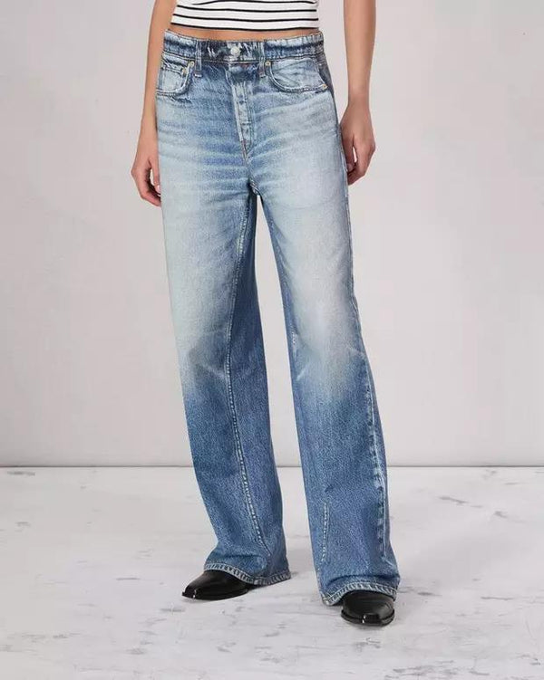 RAG & BONE MIRAMAR TERRY WIDE LEG TROUSERS