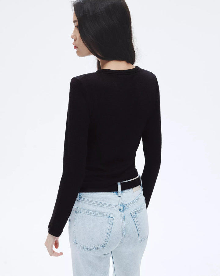 RAG & BONE THE KNIT LONG SLEEVE TEE