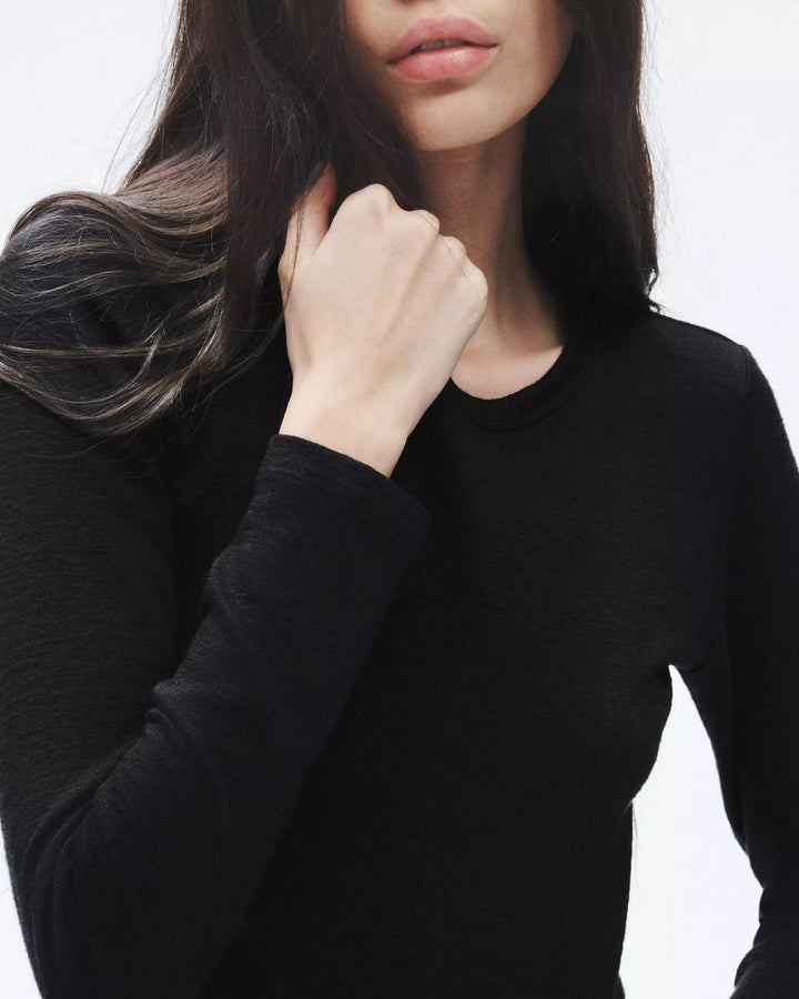 RAG & BONE THE KNIT LONG SLEEVE TEE