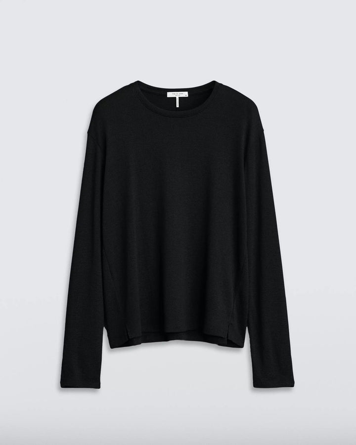 RAG & BONE THE KNIT LONG SLEEVE TEE
