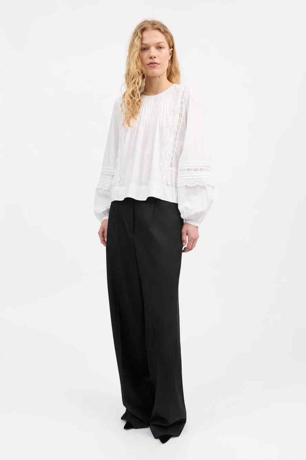 SKALL LEAF OPTIC WHITE BLOUSE