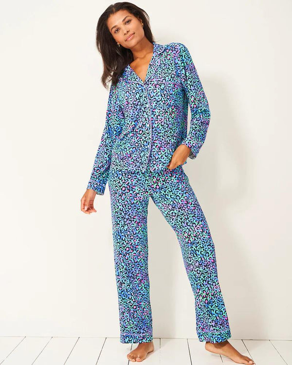 STRIPE & STARE GALAXY LEOPARD PYJAMAS