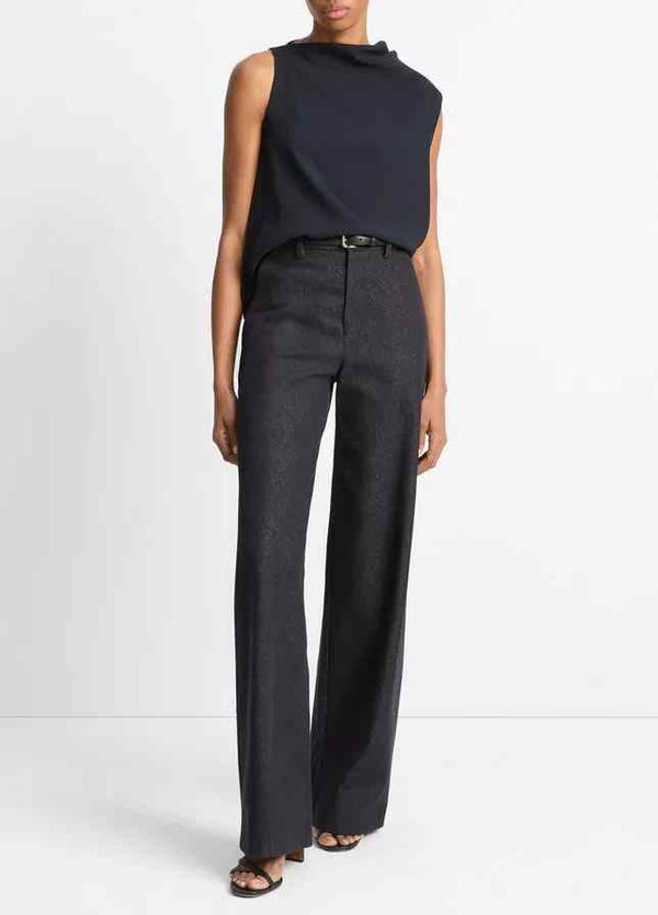 VINCE ASYMMETRICAL DRAPED TOP